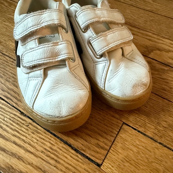 Veja Kids White and Black Sneakers - Size 12.5 - Picture 4 of 6